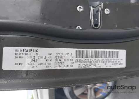 2016 Jeep Patriot 75Th Anniversary z USA, uszkodzony, nr VIN 1C4NJRBB1GD753299